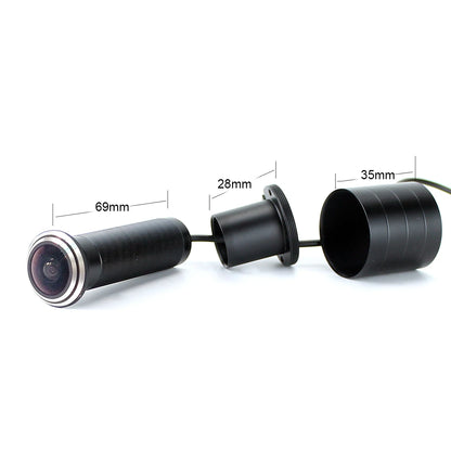 SMTKEY 160Degree Wide View 1200TVL Color Video CCTV Camera with Fisheye Lens for Door outside Monitoring No need DVR