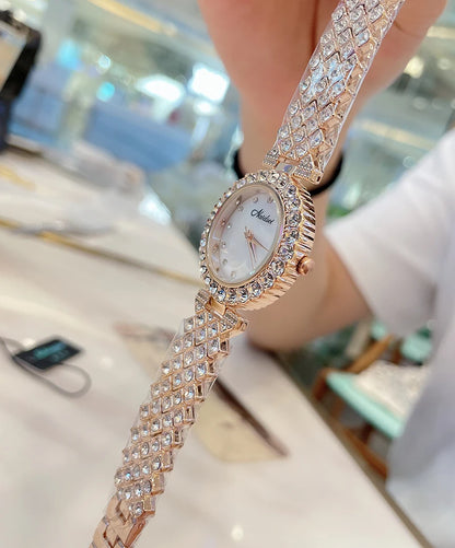 2024 Fashion Top Brand Luxury Watch Women Waterproof Crystal Women Dress Watch Fully Diamond Women Watches Ladies Watch Quartz