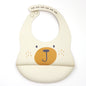 Customize Cartoon Animal Silicone Baby Bib with Name & Pattern Food-Grade Solid Feeding Bib DZ31