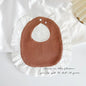 U-shaped Baby Cotton Bibs Waterproof Floral Baby Drooling Bibs Feeding Lace Saliva Towel Cloths Neck Wear Accessories