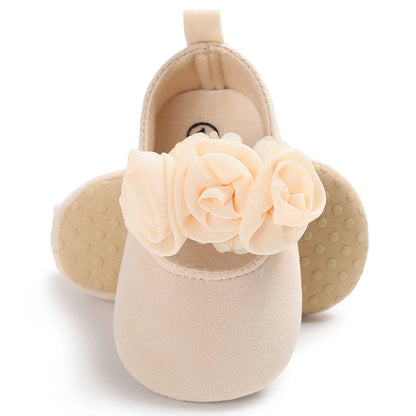 Baby Learning Walk Shoes, Elegant 3D Flower Infant Crib Shoes,Multi Style Soft Dress Footwear for Newborn Baby Girls 0-18Months