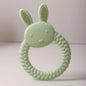 Silicone Teether Baby Gift Easter Bunny Shaped Cartoon Cute Teething Toy Chew Bead Sensory Gum Relief Soother