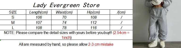Stripe Women's Padded Cotton Coats Pant Suit Hooded Zipper Puffer Coat Loose Thick Pants 2026 Fashion Lady Autumn Winter Ski Set