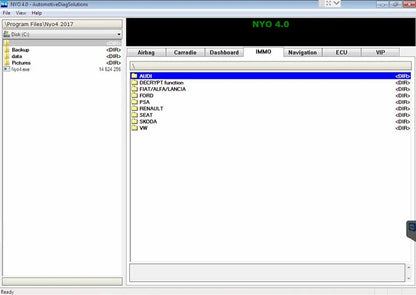 NEWEST Auto Repair Software 2017 NYO 4.0 Full Database Airbag+Carradio+Dashboard+IMMO+Navigation Install Video Guide