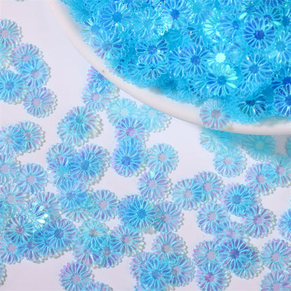 500g/bag 9mm Daisy Sequins - Glitter Flakes for Slime Filling, Nail Art & Phone Case Decor, DIY Resin Craft Accessories