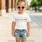 Personalized Kids T‑Shirts Front Back Print Customized Girl Short Sleeve T‑shirt Custom Photo Text Logo Tee For Girls Casual Tee