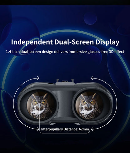 Night Vision Head Mounted Goggles 10X Digital Zoom 4K HD Infrared Binoculars 850nm 9 Levels Hands Free Helmet for Hunting