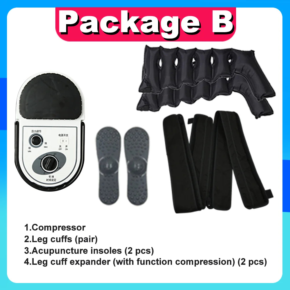 Thigh Air Compression Pressure Massager Home Use Relieve Varicose Veins Leg Massager Machine Promote Blood Circulation Relieve