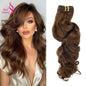 Real Beauty Platinum Blond Brazilian Body Wave Hair Weave Bundles 12"-28" High Ratio Remy Hair Extensions Brown #2 #4 #P6/613