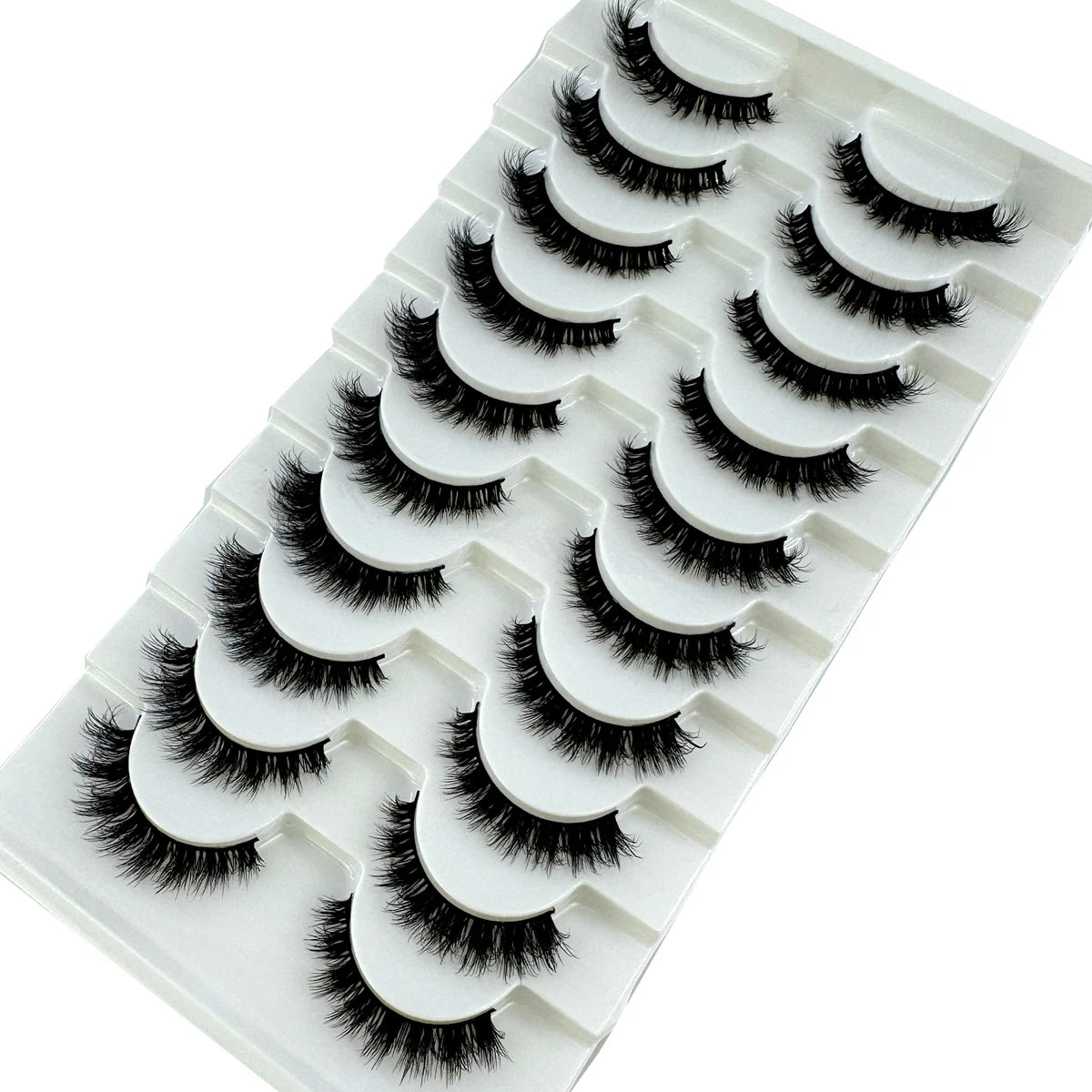 New Cat Eye Artificial Mink Eyelash 3D Curling Natural and Realistic Messy Tail Eye Extended Soft Eyelash