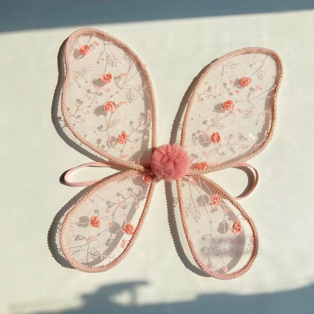 Butterfly Wings Angel Fairy Costume Newborn Baby Photography Props Soft Girl Photo Shoot Accessories