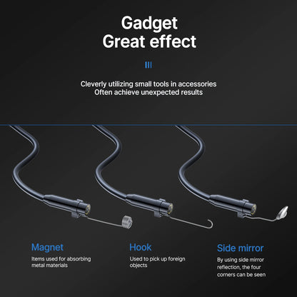 Endoscope Camera with Light, 8mm 1080P HD Borescope, IP67 Waterproof Snake Camera，Inspecting Walls, Automotive Engines, Pipes