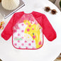 Baby Smock Bibs Waterproof Long-sleeved Eating Feeding Art Apron Newborn Toddler Burp Cloths Fit 0-3 Years Dropshipping
