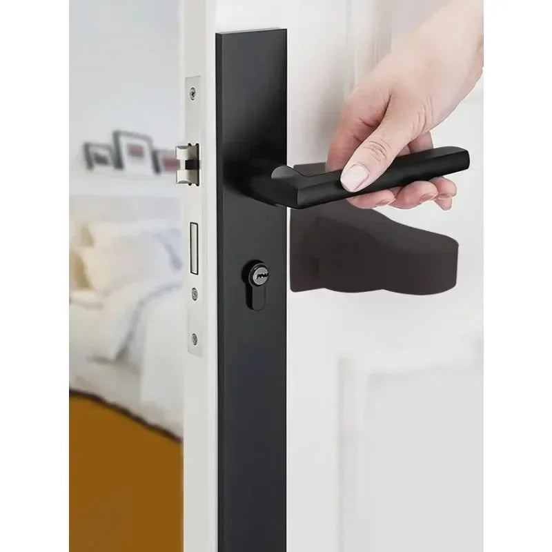 Baby Cabinet Lock for Container Anti-closing Door Blocks Drawers Children Closet Closure Security Rails Stops Plush Handle Hole