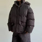 Stripe Women's Padded Cotton Coats Pant Suit Hooded Zipper Puffer Coat Loose Thick Pants 2026 Fashion Lady Autumn Winter Ski Set