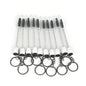 20/50pcs Sparkling Lash Mascara Tube with Black Keychain Mascara Wand Applicator for Eyelash Extension Eyebrow Comb Makeup Brush