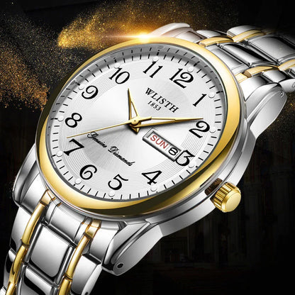 Luxury Women Watch Quartz Watch Digital Wristwatch Waterproof Calendar Luminous Watch Fashion Business Light Man Clock Watches