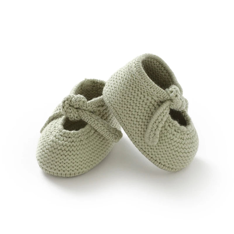 Newborn Baby Shoes Knitted Toddler Children First Bed Boots 0-18M Clothing Accessories Infant Boy Girl Footwear Fashion Shallow