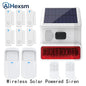 New 433MHz Wireless light Flash Strobe Outdoor Solar Waterproof Siren for Home Burglar PIR Motion Door Gap Security Alarm System