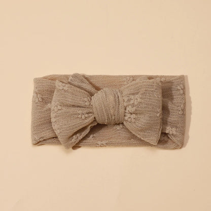 3pcs/set Baby Girl Headband Double Mesh Bows Hairband Soft Turban Lovely Bow Kids Headwear Hair Accessories for Newborn Infant