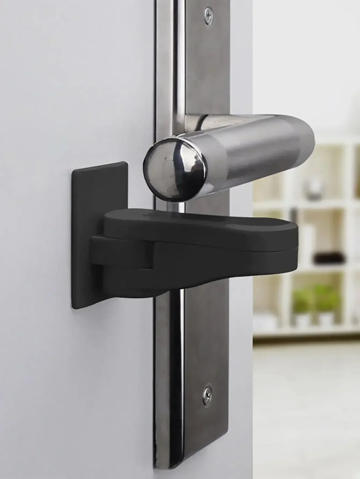 Baby Cabinet Lock for Container Anti-closing Door Blocks Drawers Children Closet Closure Security Rails Stops Plush Handle Hole