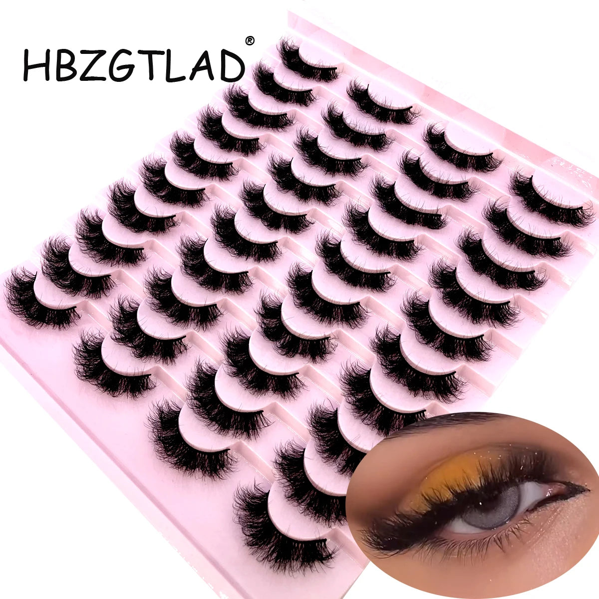 16 Pairs 3D Mink Lashes Natural False Eyelashes Dramatic Volume Fake Lashes Makeup Eyelash Extension Silk Eyelashes