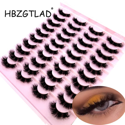 16 Pairs 3D Mink Lashes Natural False Eyelashes Dramatic Volume Fake Lashes Makeup Eyelash Extension Silk Eyelashes