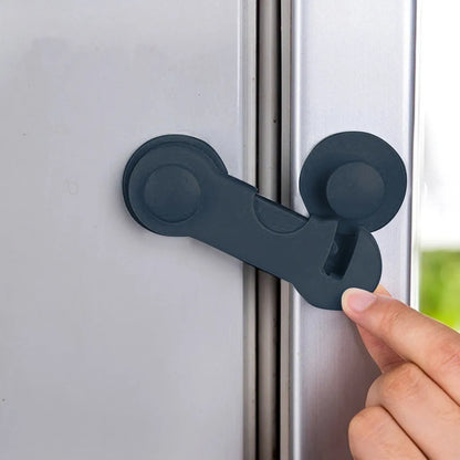 1PC Durable Small Household Cabinet Locks Adhesive Proofing Latches Multi-Purpose Drill-free Safety Lock