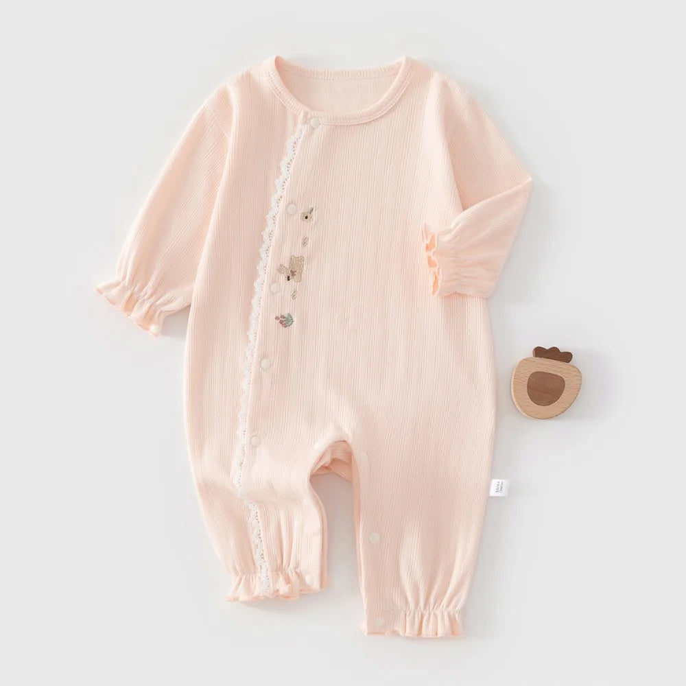 Baby Spring Pullover Jumpsuit Pure Cotton Long Sleeved Hoodie Baby Clothes for Boys and Girls Autumn Clothes for Outdoor Clothes
