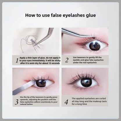5g Waterproof Long-Lasting Eyelash AdhesiveTransparent Latex-Free Self-Adhesive Glue for False Eyelashes Eyelash Extensions