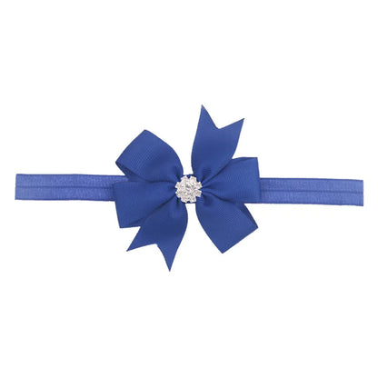 1 Piece Baby Headband Girl Bandage Ribbon Bowknot Infant Kids Hair Accessory Newborn Bow Crystal Toddler Band Headwear