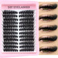 Cluster Lashes, 240pcs 40D 9-16mm Mixed Lengths, Ultra-Natural Look Thin Ultra-Soft Ultra-Light, Reusable  for Beginners
