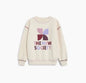 New Trend 26Aw TNS Style Pure Cotton Sweatshirt Top for Boys and Girls Pretty Girls