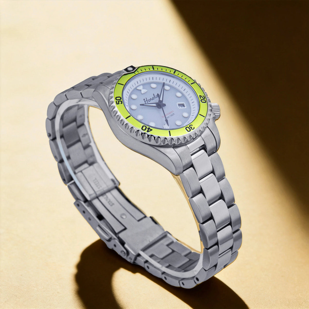 Horolo 30mm Women's Watches Japan Solar Movement Luminous Water Resistant Sapphire Stainless Steel Luxury Watch Gift For Wife