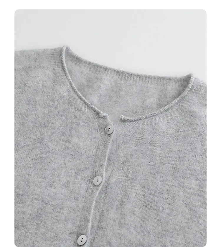 CHIC VEN New Women Knitted Cardigan Solid Long Sleeved Single-breasted Loose Casual Oversize Female Sweater Autumn Winter 2026