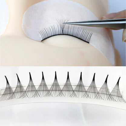 AGUUD 5 Trays/Lot Thin Roots Slim Base Premade Fans Lash Sharp Pointy Base Promade Russian Volume Fans Eyelash Extensions Faux