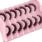 NEW 7pairs 8D Mink Lashes Natural Short False Eyelashes Mink Eyelashes 3D Mink Lashes Wispy HandMade Full Strip Lashes  Makeup