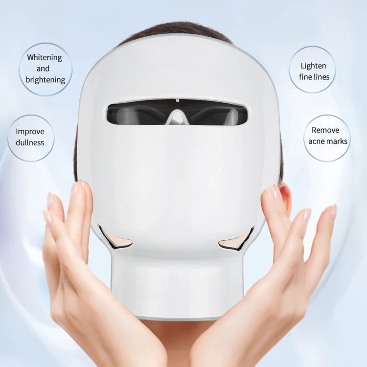 Led phototherapy facial skincare and beauty 7-color mask facial care anti-aging