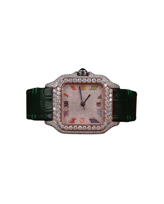 Fill Golden Plated Round Shape Watch for Wedding and Party wear For Women's Quartz Watch in Lather Band Available