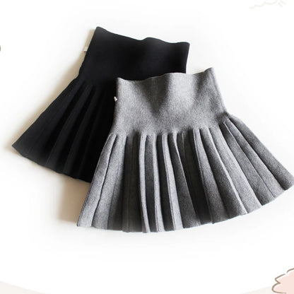 Kids Girls' Dress Children's Student Short Skirt Baby' Clothing Half Skirt Princess Pleated Tutu Skirt