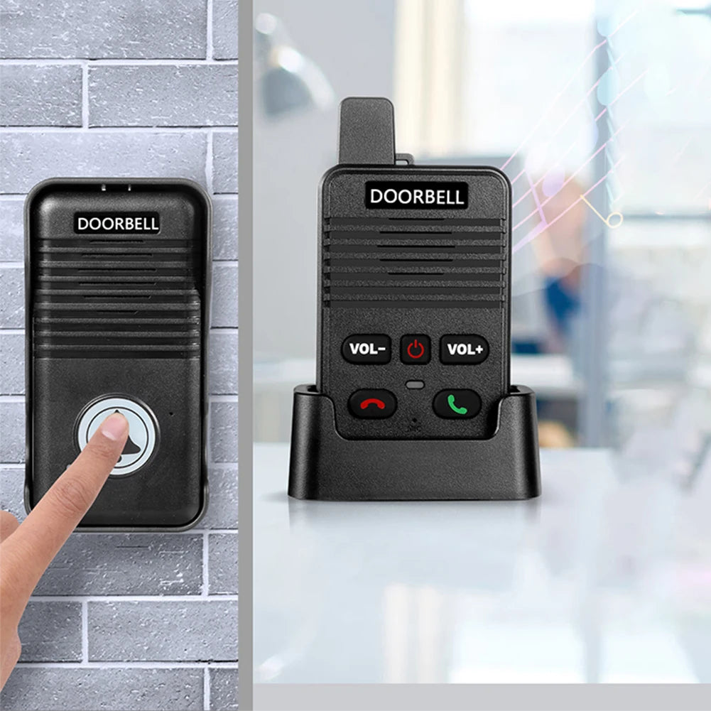 Wireless Voice Duplex Intercom Doorbell 500M Apartment Room Intercom Intercom System Doorbell for House Home Factory Office