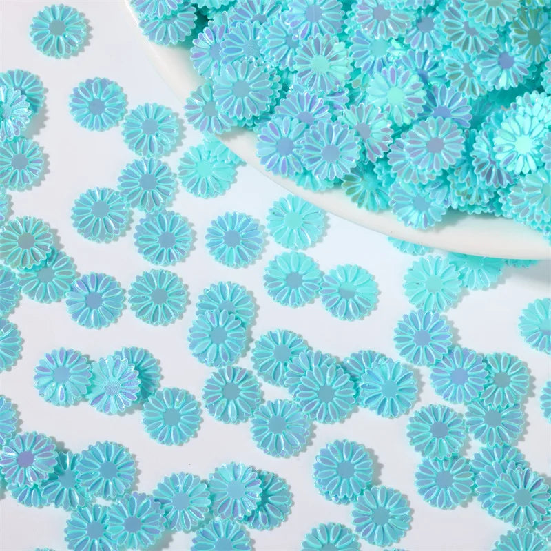 500g/bag 9mm Daisy Sequins - Glitter Flakes for Slime Filling, Nail Art & Phone Case Decor, DIY Resin Craft Accessories