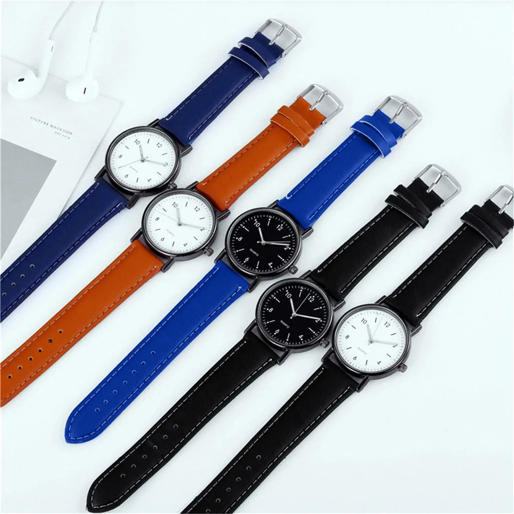 Trendy Fashion Dial Watch Hot Selling Luminous Women Watch Navy Leather Strap Precise Timekeeping Stylish Modern Wristwatch