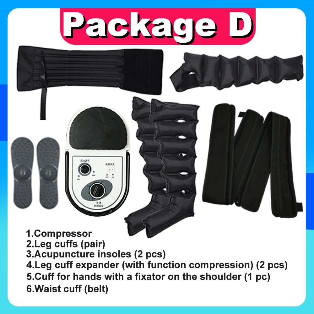 Thigh Air Compression Pressure Massager Home Use Relieve Varicose Veins Leg Massager Machine Promote Blood Circulation Relieve