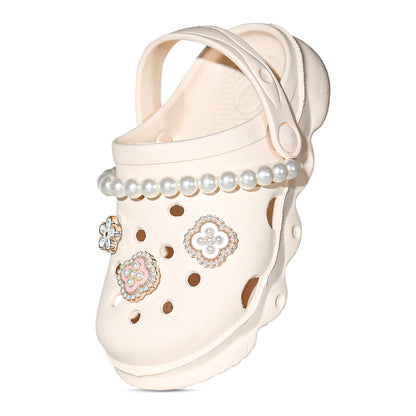 Kids' Glitter Clog, Lightweight EVA Garden Shoes, Waterproof Non-Slip Sandals, Comfortable Slip-On Shoes for Indoor Outdoor 1214