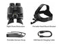 Night Vision Head Mounted Goggles 10X Digital Zoom 4K HD Infrared Binoculars 850nm 9 Levels Hands Free Helmet for Hunting