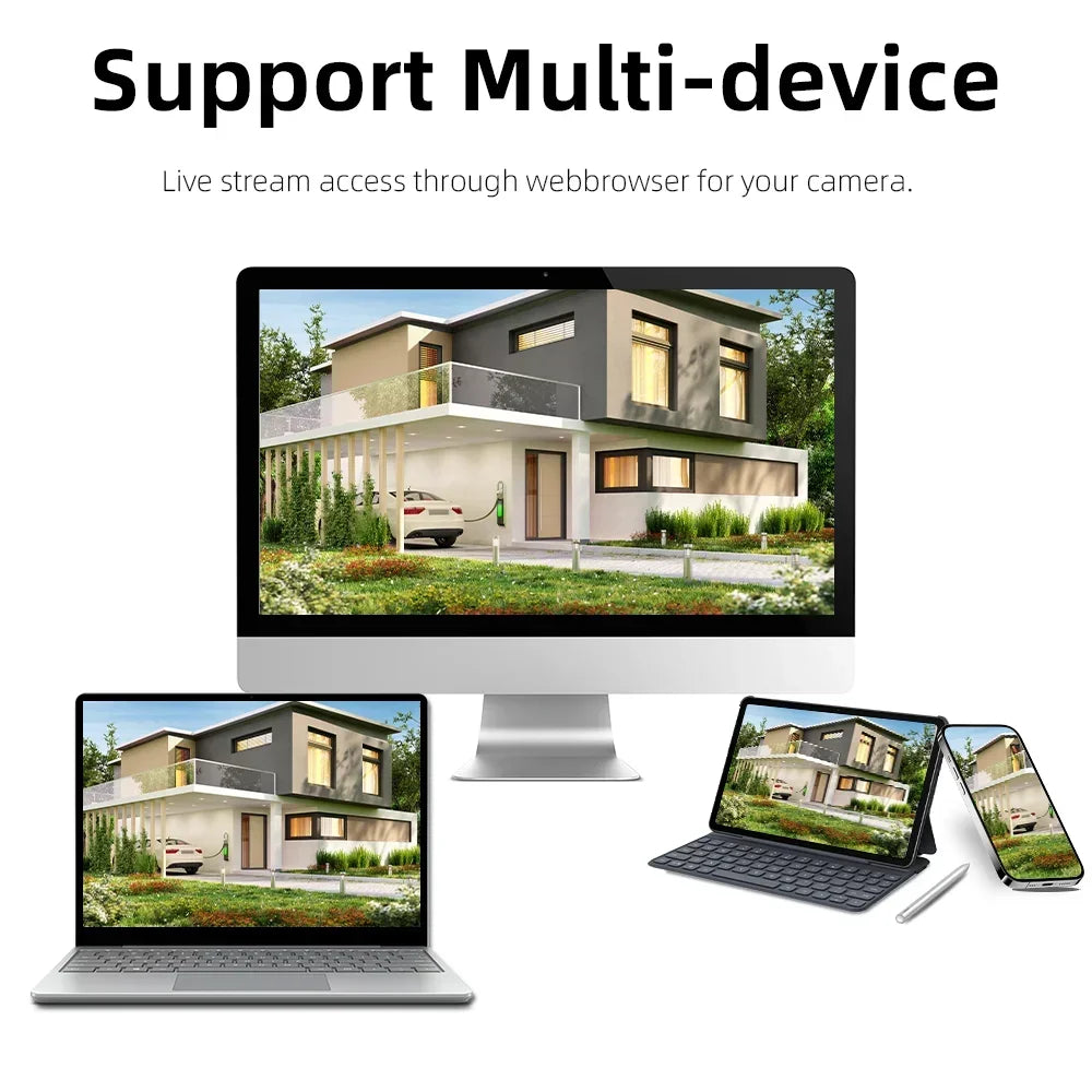 8MP Dual Lens WiFi PTZ Camera Outdoor Security Camera 4MP+4MP Wireless CCTV IP Camera Smart Home Surveillance Night Vision AI De