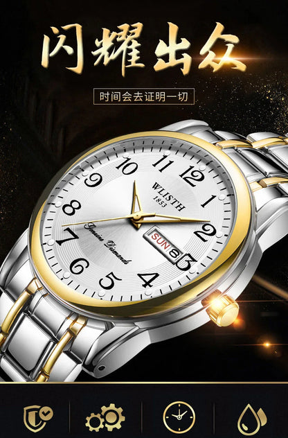 Luxury Women Watch Quartz Watch Digital Wristwatch Waterproof Calendar Luminous Watch Fashion Business Light Man Clock Watches