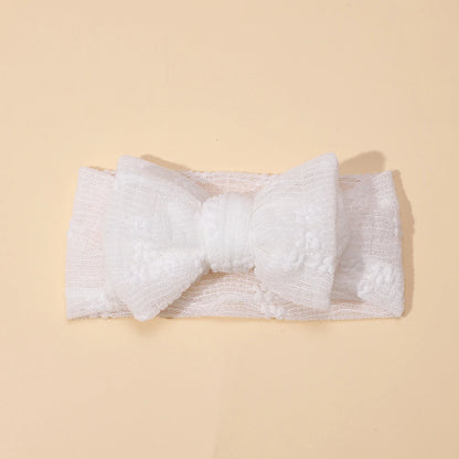 3pcs/set Baby Girl Headband Double Mesh Bows Hairband Soft Turban Lovely Bow Kids Headwear Hair Accessories for Newborn Infant