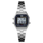 SKMEI 1415 Luxury Retro Digital Sports Watch for Women Stainless Steel Electron Waterproof Wristwatches Girl Clock Reloj Hombre